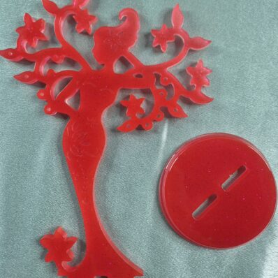 jewellery stand red