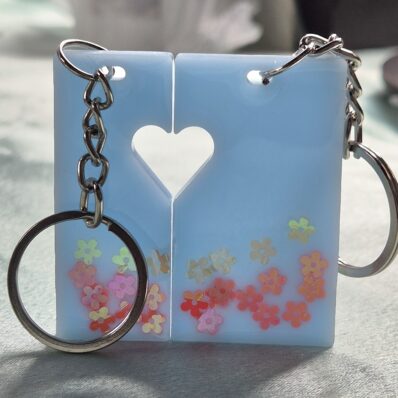 couple keychains blue 3