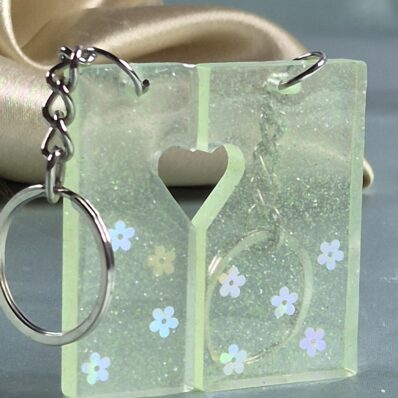 couple keychains green