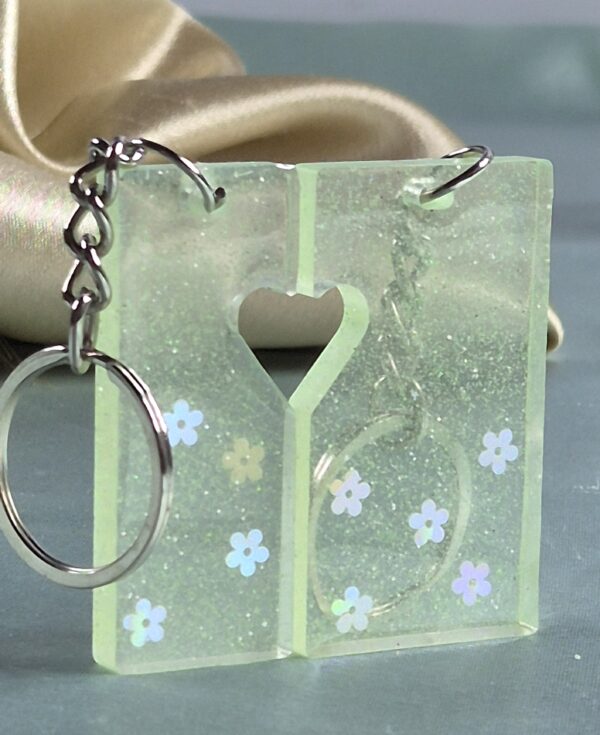 couple keychains green