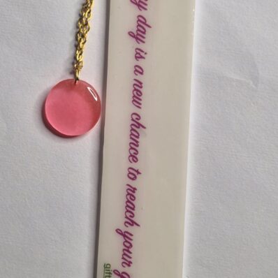 Personalised Resin Bookmarks on white base