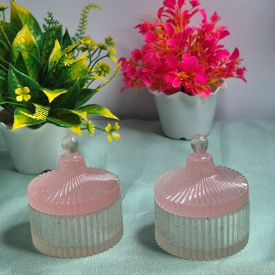 mini storage box light pink