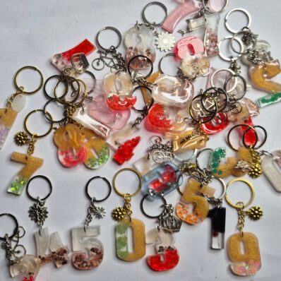 number keychains 2