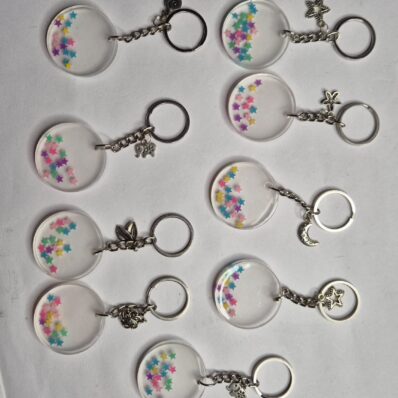 round keychains with stara