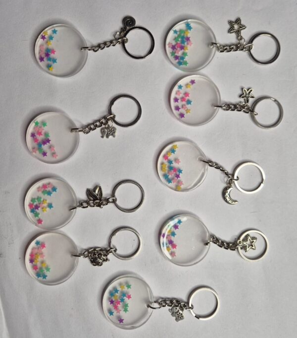 round keychains with stara