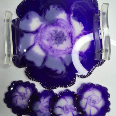 purple flower tray 2