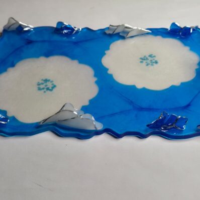 blue tray set