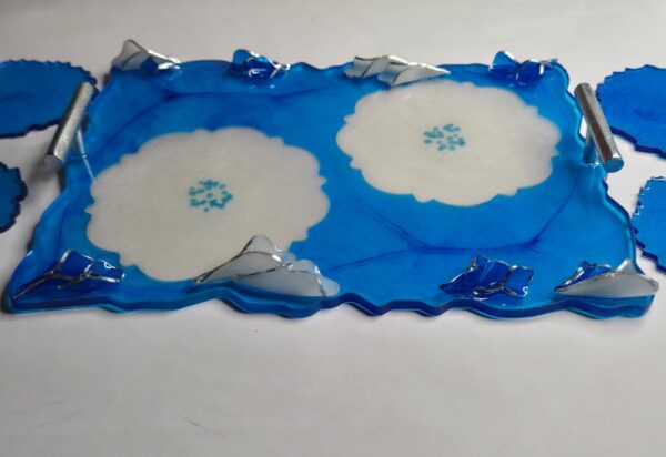 blue tray set