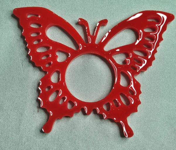 resin butterfly shape tealight holder