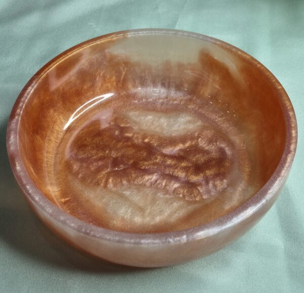 metallic copper brown colour snack bowl