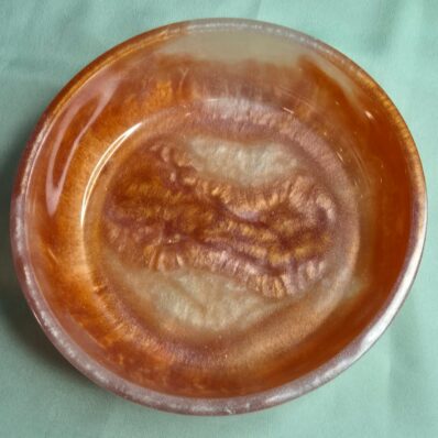 metallic copper brown colour snack bowl