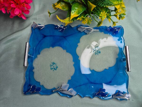 blue tray set